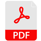 pdf icon on white background. file pdf icon sign. PDF format symbol. flat style.