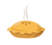 pie vector illustration on white background
