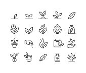Plants Icons - Classic Line Series