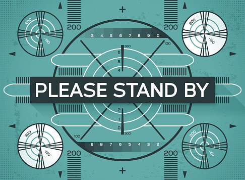 please-stand-by-test-screen-vector-id918675332