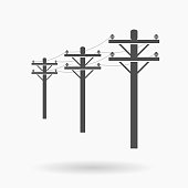Power line Icon illustration vector