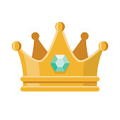 Prom Crown Icon on Transparent Background