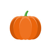 Pumpkin Flat Design Vegetable Icon