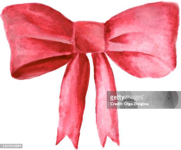 realistic red bow watercolor for decor