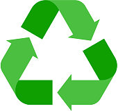 Recycle sign vector illustration.