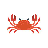Red crab vector illustration