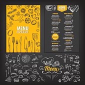 Restaurant food menu.