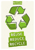 Reuse reduce recycle vector illustration