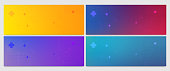 Set of Abstract gradient colorful Background