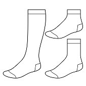 Free download of Sock vector graphics and illustrations
