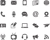 Set of communication vector icons