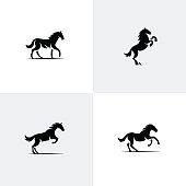 Set of horse icons