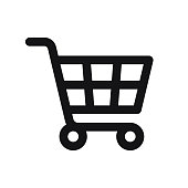 Shopping Cart Icon isolated on white background
