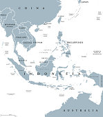 Southeast Asia political map