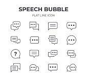 Speech Bubble Icons Set