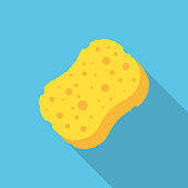 Sponge icon isolated on white background. Vector illustration.