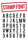 Stamp typeface
