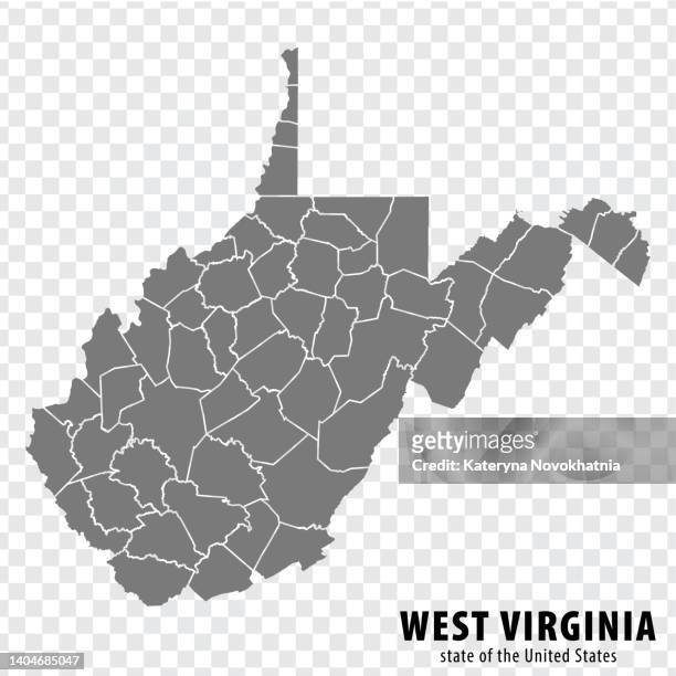 state west virginia map transparent background