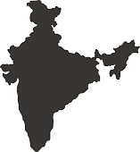 Territory of India on a white background