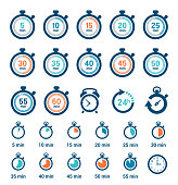 Time Clock Icons Set