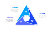 Triangle infographics number options template. Vector illustration. Can be used for workflow layout, diagram, business step options, banner and web design