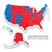 United States Presidential Election Electoral College Map 2016