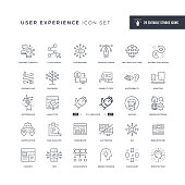 User Experience Editable Stroke Line Icons
