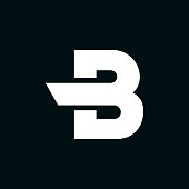 Vector Logo Letter B Wing