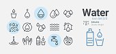 Water icon collection
