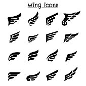 Wing icon set