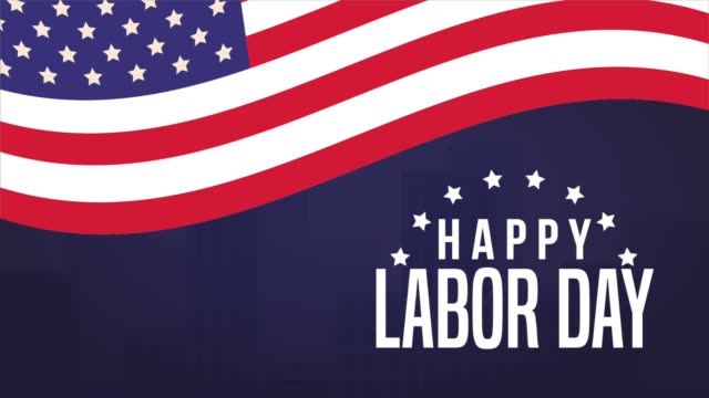 Happy labor day HD animation