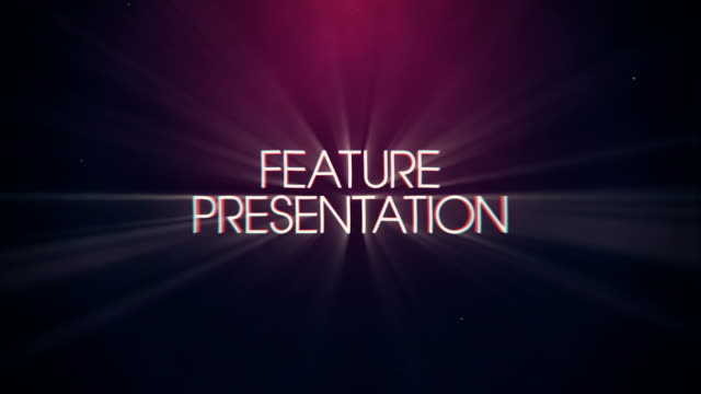 Vintage Retro Feature Presentation Title and Background